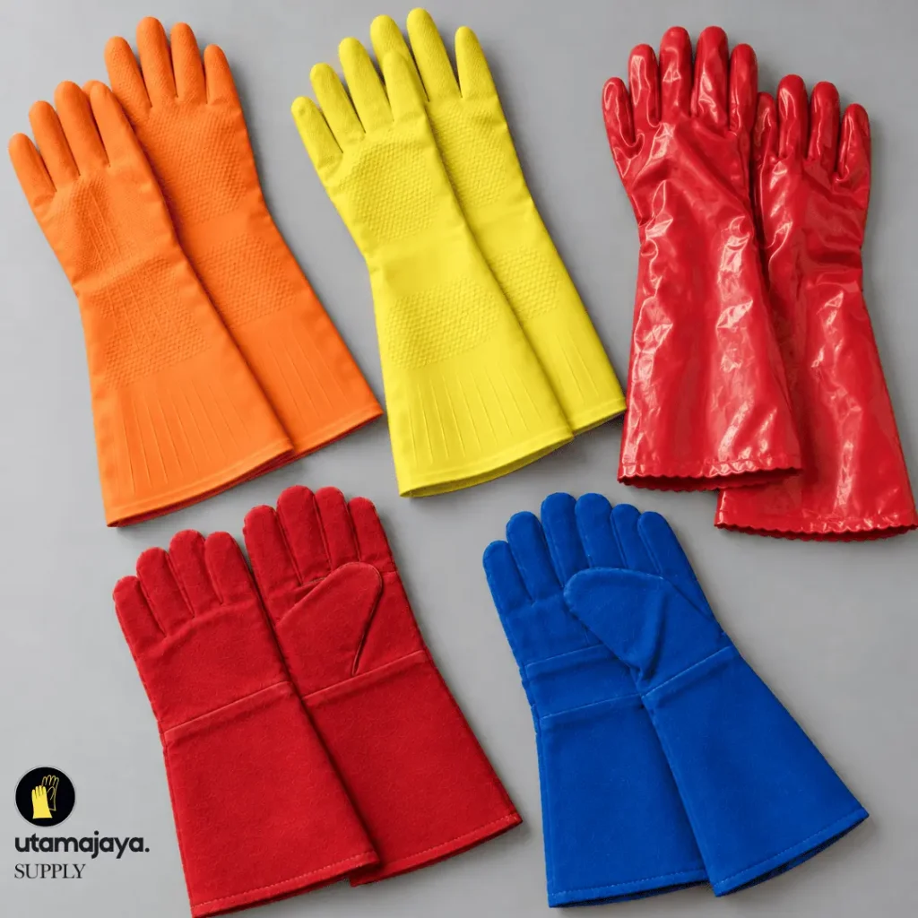 sarung tangan orange