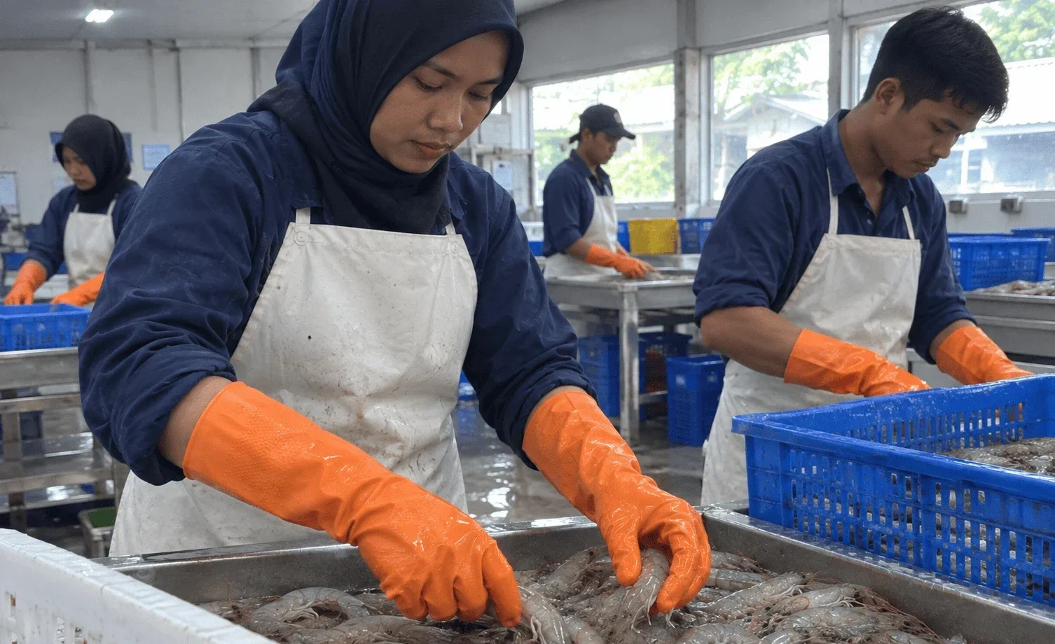 pengolahan udang